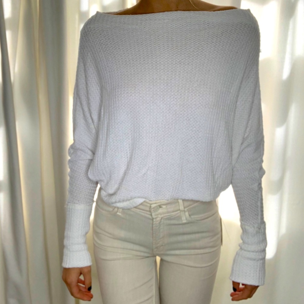 Free people off the shoulder sweater